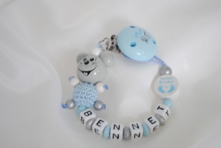 chnullerkette mit 3D Figur und Motivclip 14,50€